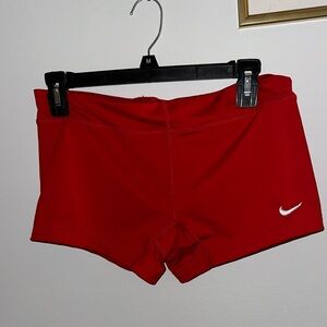 red nike spandex